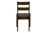 Dining Chair, Upholstered, Side, Dining Room, Transitional (Set of 2) - Brown - Furniture Home Direct