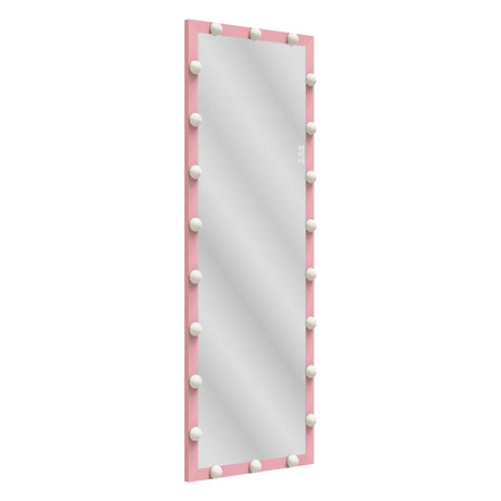 Full Length Mirror With Lights Full Body Vanity Mirror With 3 Color Modes Lighted Standing Floor Mirror For Dressing Room Bedroom Wall Mounted Touch Control - Furniture Home Direct