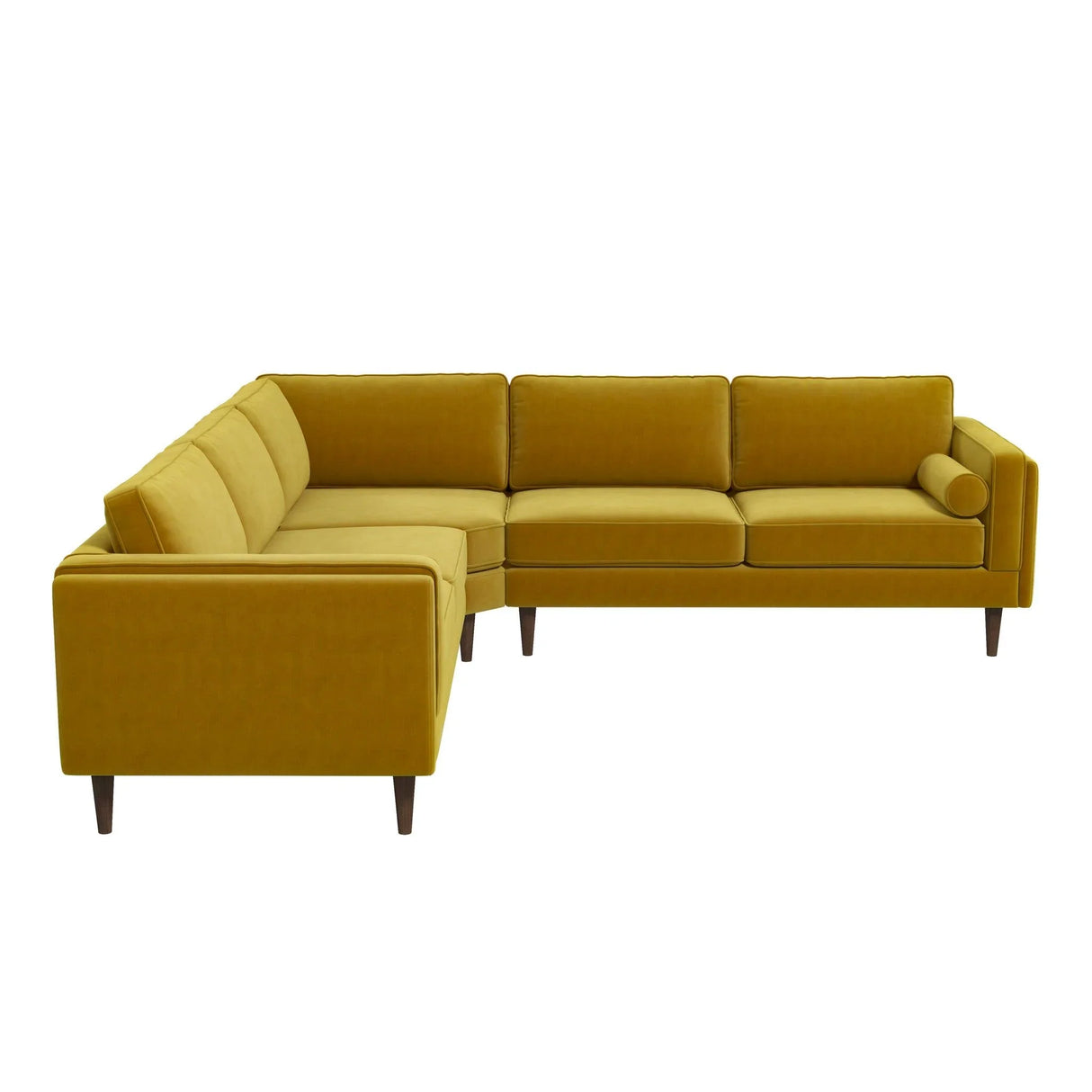 Amber - Velvet Corner Sectional Sofa - Furniture Home Direct