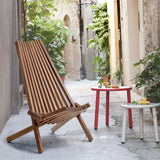 Folding Wood Chair, Portable Solid Wood Seating For Indoor Or Outdoor Use - Natural - Furniture Home Direct