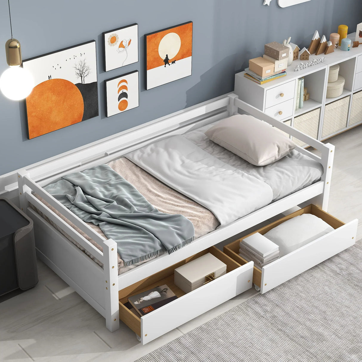Daybed With 2 Storage Drawers - Furniture Home Direct