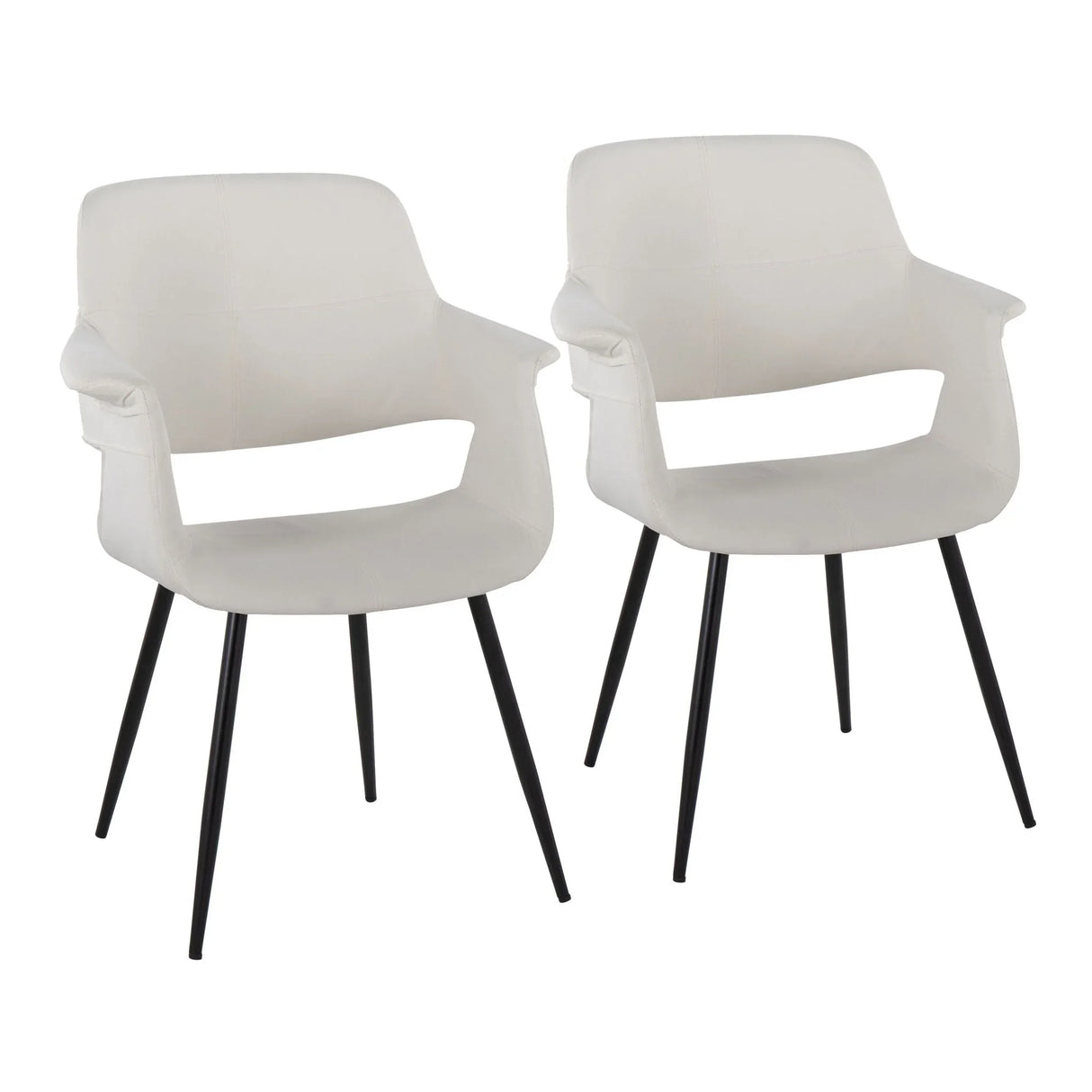 Vintage Flair - Glam, Art Deco Chair (Set of 2) - Furniture Home Direct