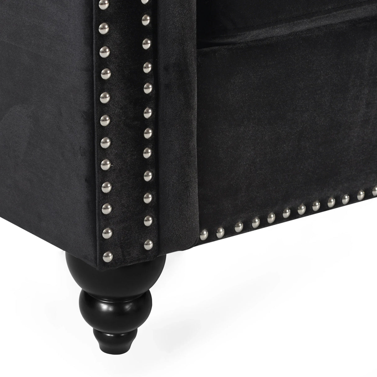 Traditional Charcoal Gray Sofa - Furniture Home Direct