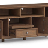 Amherst - Wide TV Media Stand - Rustic Natural Aged Brown - Furniture Home Direct