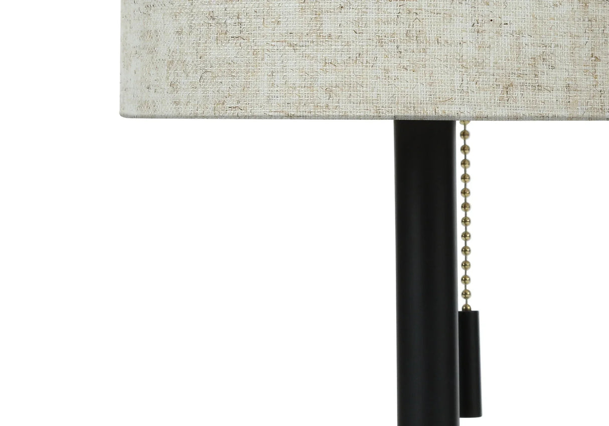 Lighting, Table Lamp, USB Port Included, Nickel, Contemporary (Set of 2) - Furniture Home Direct