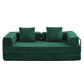 Floor Couch, Convertible Floor Sofa Bed With Pillow Back Support Armrest - Furniture Home Direct