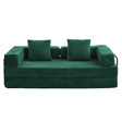 Floor Couch, Convertible Floor Sofa Bed With Pillow Back Support Armrest - Furniture Home Direct