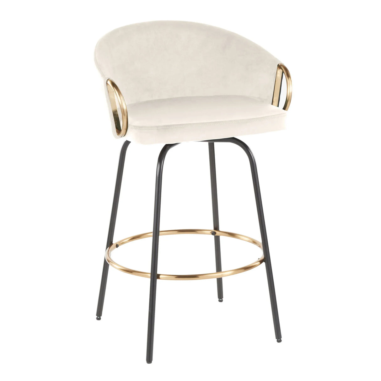 Claire - Contemporary / Glam Counter Stool (Set of 2) - Furniture Home Direct