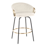Claire - Contemporary / Glam Counter Stool (Set of 2) - Furniture Home Direct