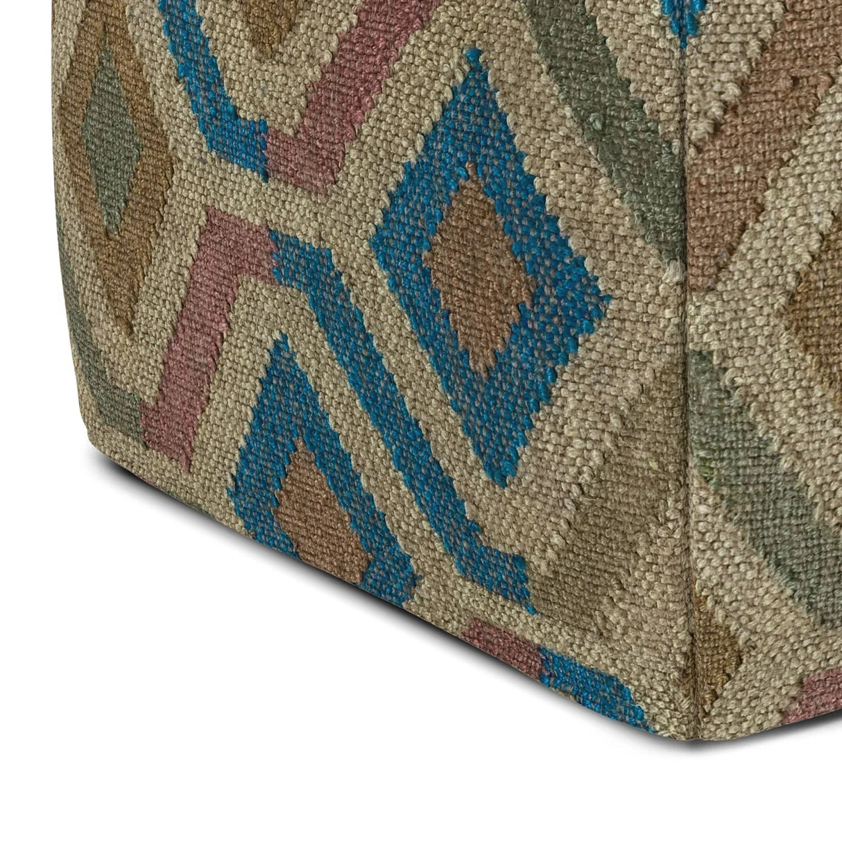 Johanna - Handcrafted Square Pouf - Furniture Home Direct