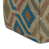 Johanna - Handcrafted Square Pouf - Furniture Home Direct