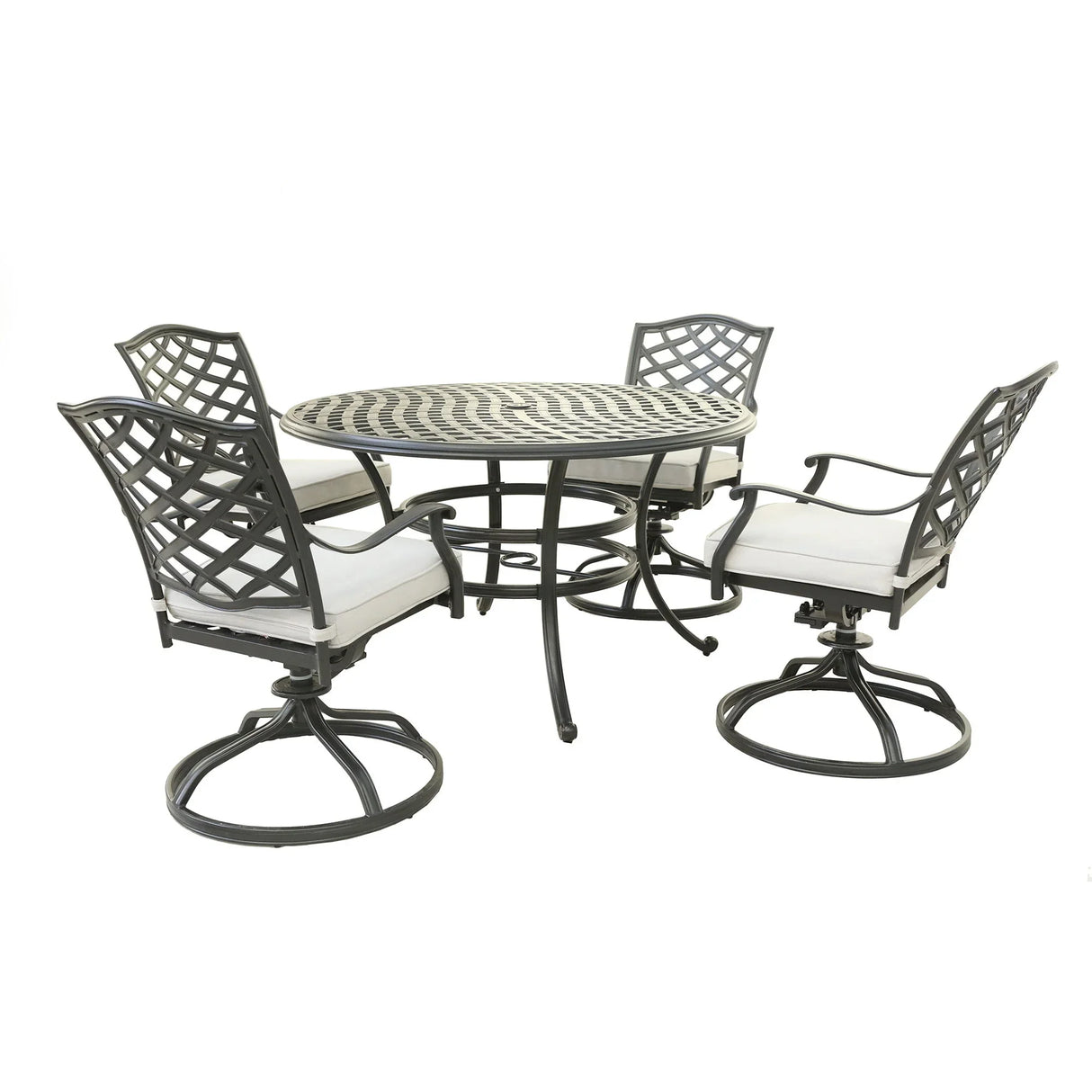 Aluminum Round Dining Set - Furniture Home Direct