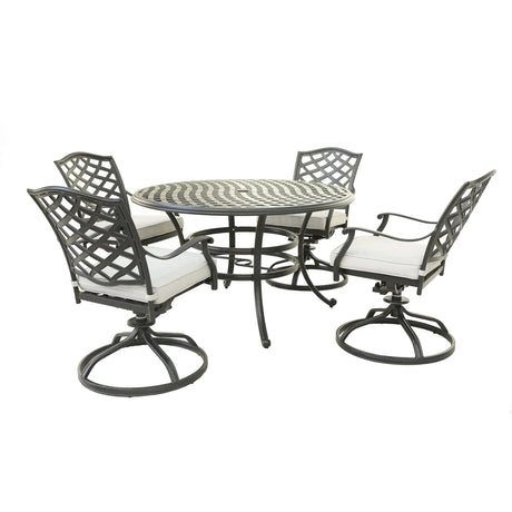 Aluminum Round Dining Set - Furniture Home Direct