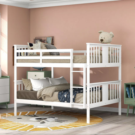 Bunk Bed With Ladder For Bedroom, Guest Room Furniture - Furniture Home Direct