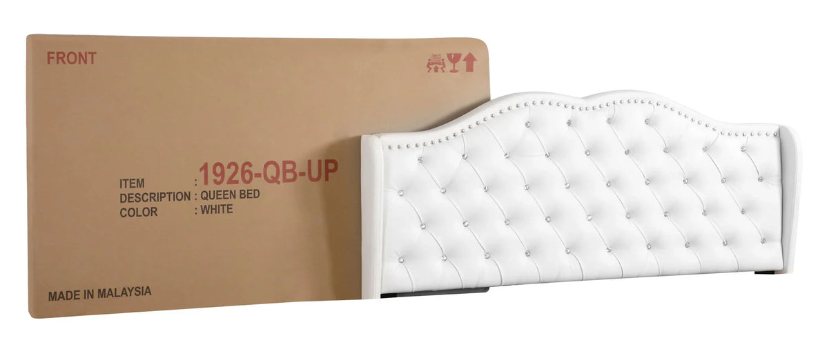 Upholstered Velvet Bed Transitional - Furniture Home Direct
