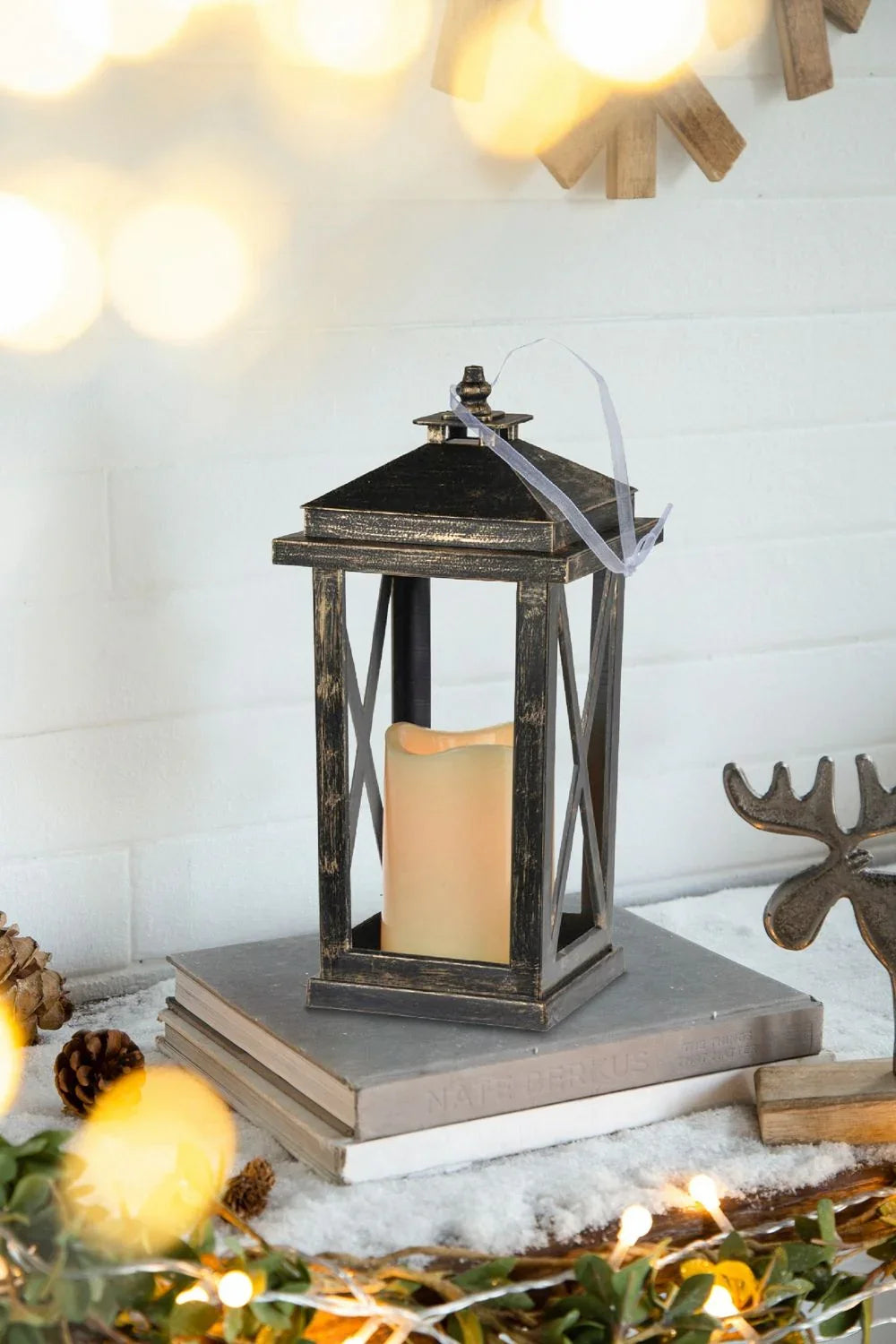 Menifee - Lantern With Led Candle (Set of 2) - Furniture Home Direct