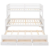 Bunk Bed With Twin Size Trundle And Drawers - Furniture Home Direct