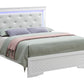 Bed With LED Light Accents Headboard - Furniture Home Direct