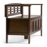 Adams - Entryway Storage Bench Handcrafted - Furniture Home Direct