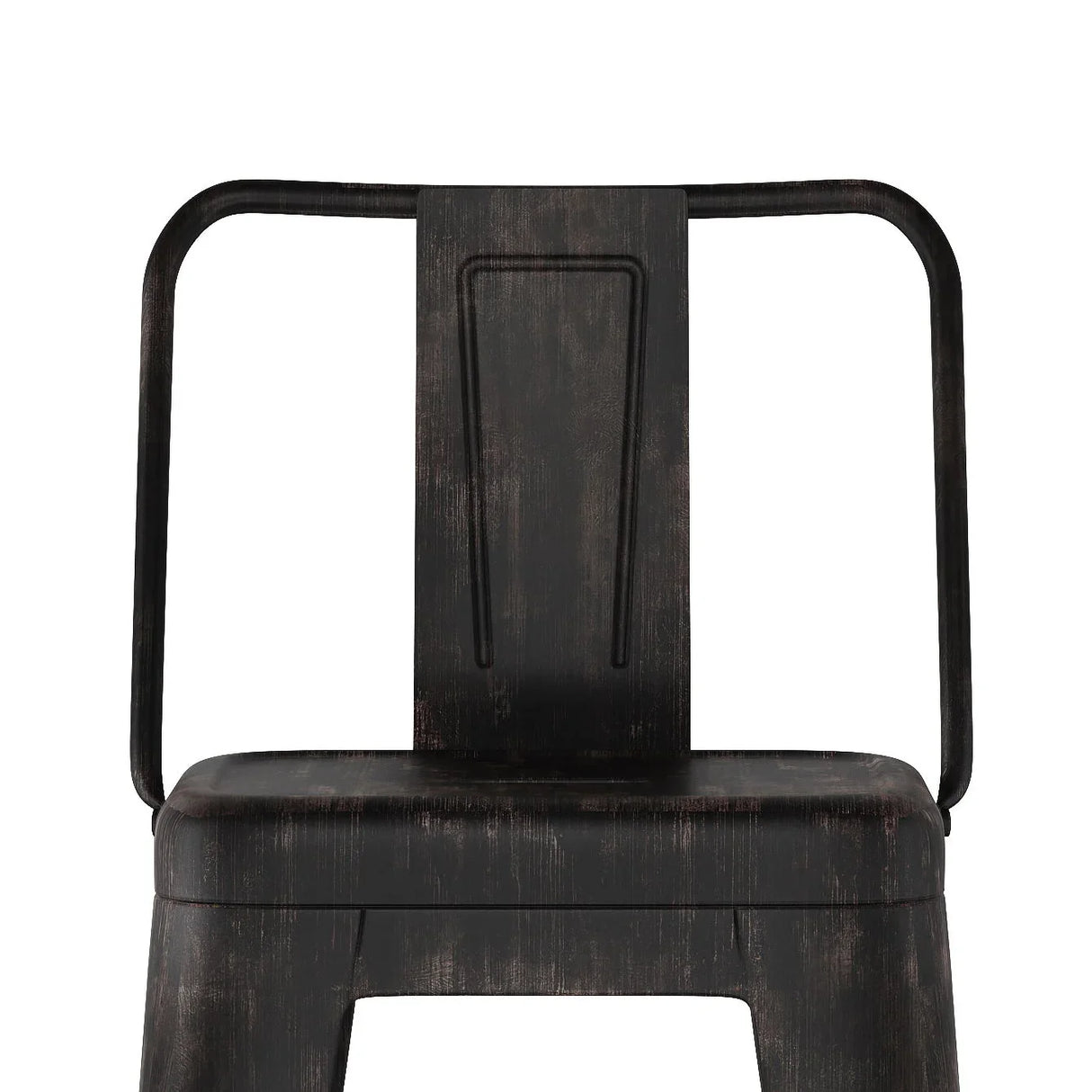 Rayne - Curved Back Metal Stool (Set of 2) - Furniture Home Direct