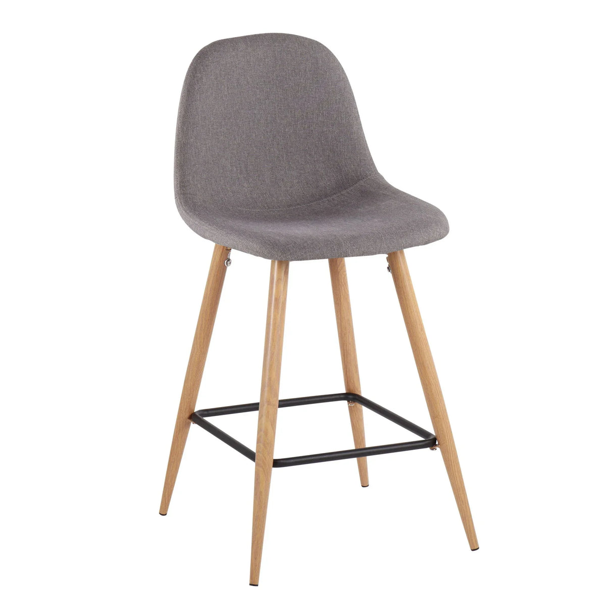 Pebble - Mid Century / Modern Counter Stool (Set of 2) - Furniture Home Direct