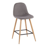 Pebble - Mid Century / Modern Counter Stool (Set of 2) - Furniture Home Direct