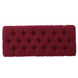 HILTON Bench with Button-Tufted Diamond Stitching - Furniture Home Direct