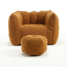 Soft Chenille Bean Bag Chair With High Resilient Foam - Furniture Home Direct