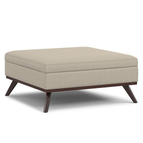 Owen - Multifunctional Square Coffee Table Storage Ottoman - Furniture Home Direct