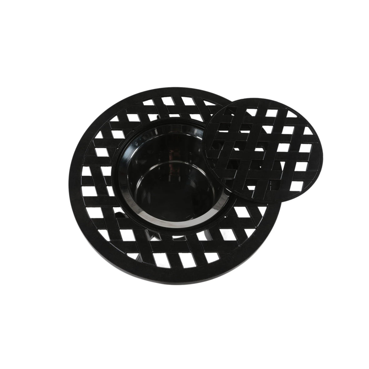 21" Cast Aluminum Round Table With Ice Bucket - Furniture Home Direct