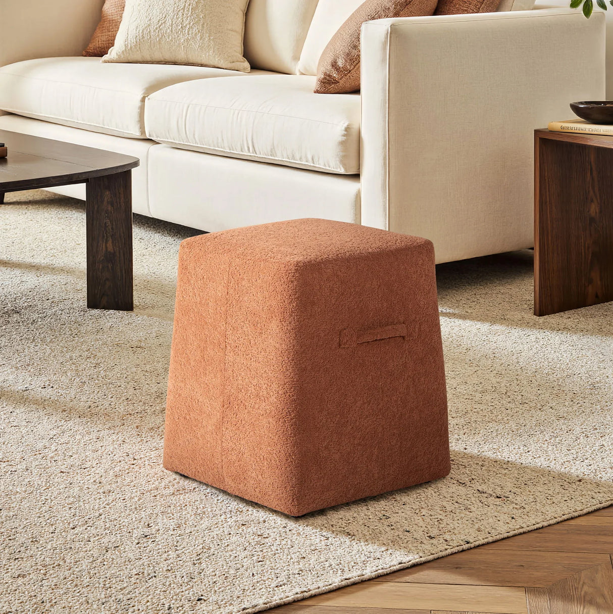 Oliver - Tapered Square Upholstered Ottoman - Furniture Home Direct
