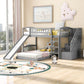 Twin Over Twin Stairway Bunk Bed With Two Drawers And Slide - Furniture Home Direct