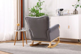 Modern Rocking Chair, Upholstered Accent Chair For Nursery, Small Contemporary Rocke - Furniture Home Direct