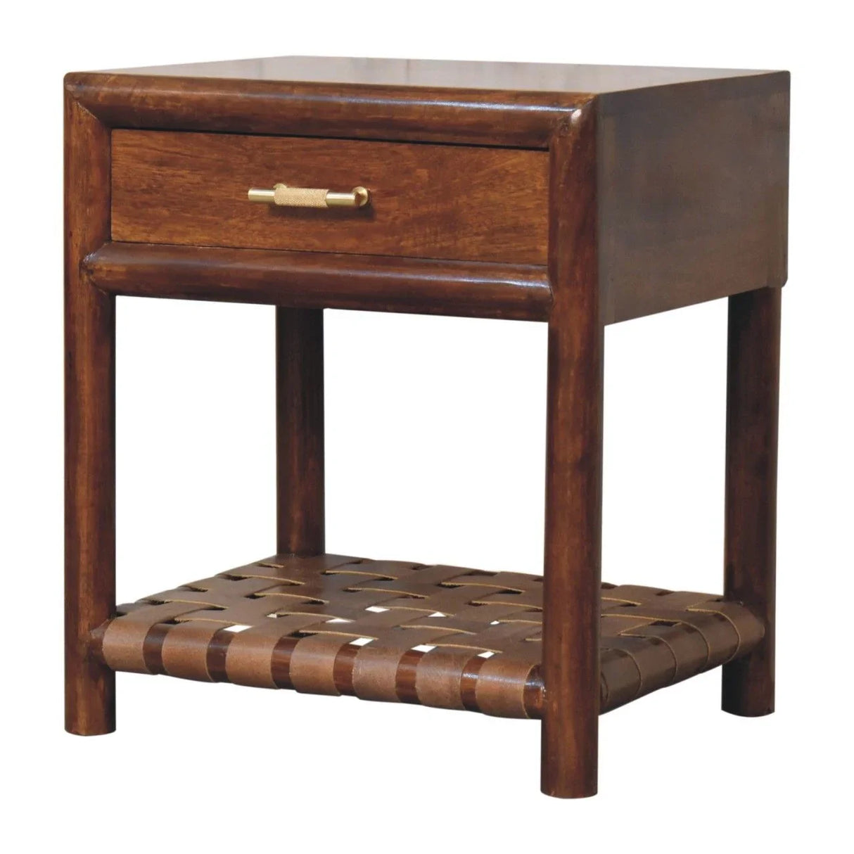 T Bar Nightstand - Dark Brown - Furniture Home Direct