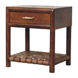 T Bar Nightstand - Dark Brown - Furniture Home Direct