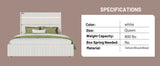 Queen Bed Upholstered With LED Lighting Headboard Beige - Furniture Home Direct