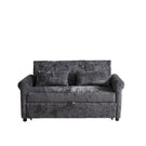 Loveseat Sofa Bed, Pull - Out Couch Sleeper & 2 Pillows - Furniture Home Direct