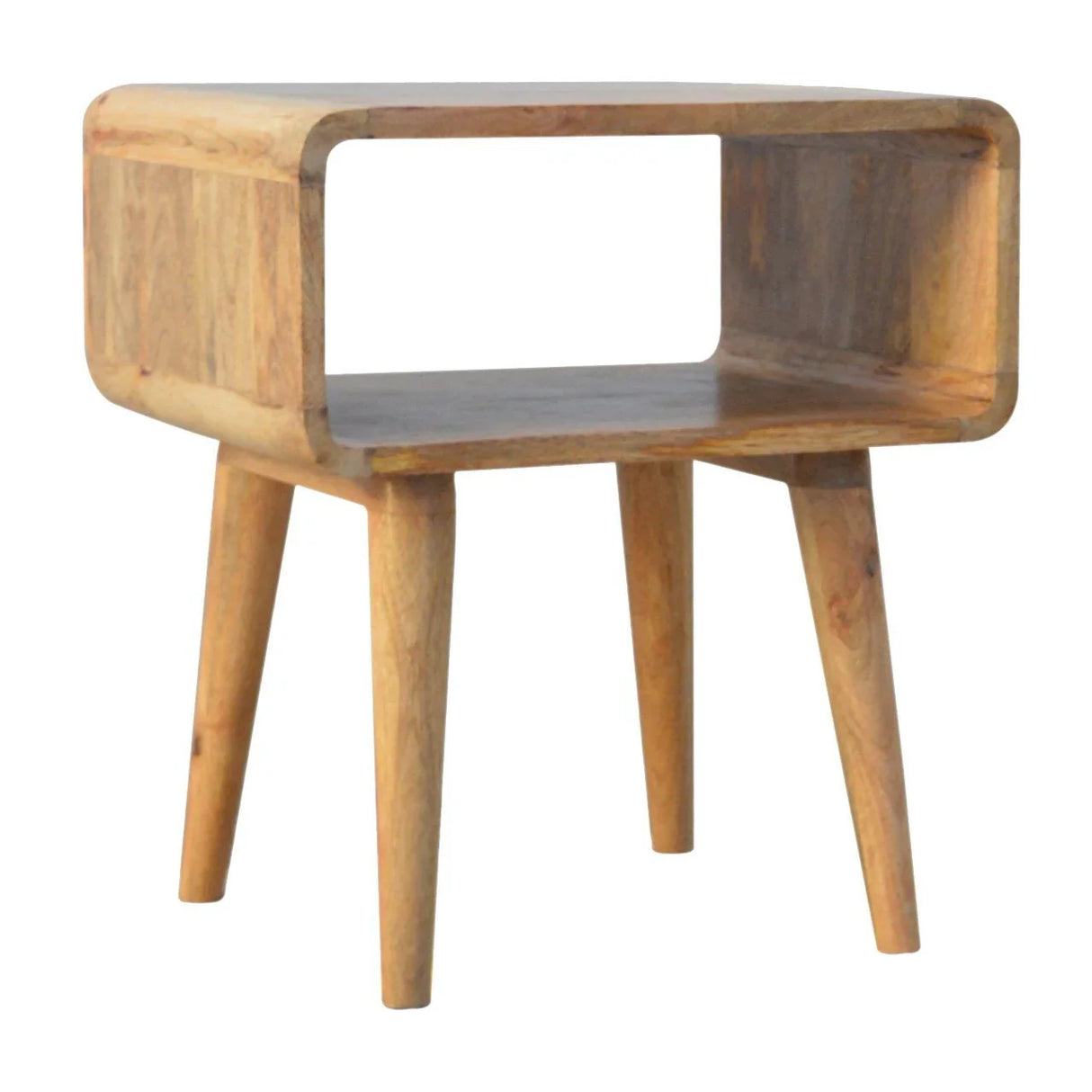 Minimalist Open Curved Nightstand - Furniture Home Direct