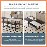 Dining Set Modern With Marble Top Table For Six Gray - Furniture Home Direct