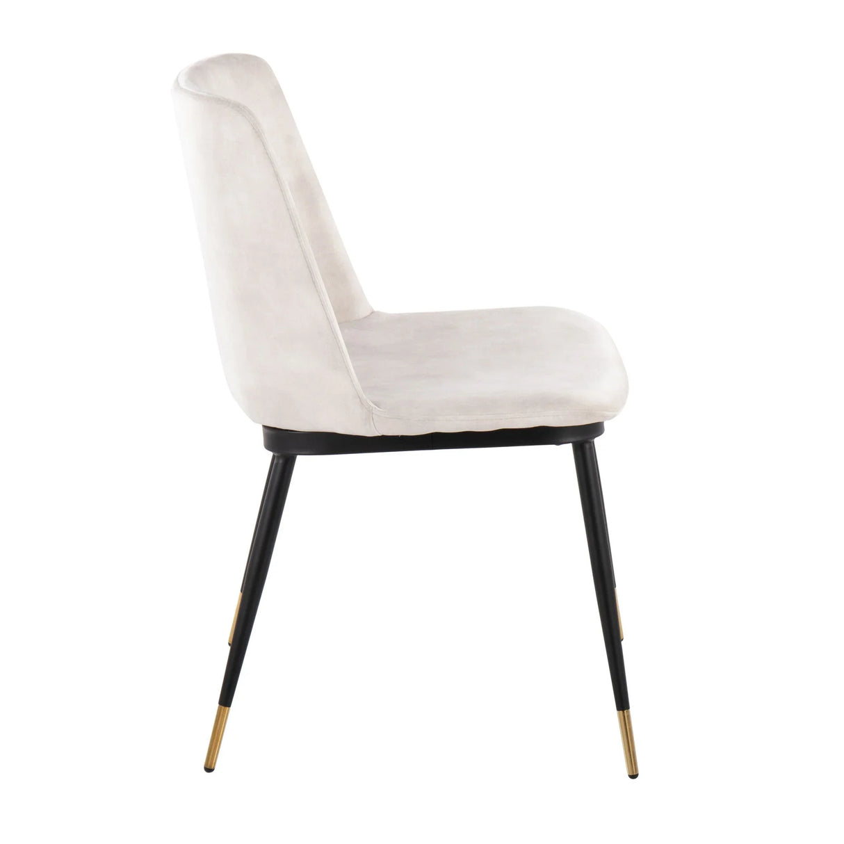 Wanda - Contemporary Chair (Set of 2) - Black / Beige - Furniture Home Direct