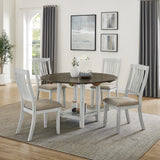 5 Piece DIning Set with Foldable Table - Furniture Home Direct