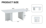 Coffee Table With X Leg Design For Living Room White - Furniture Home Direct