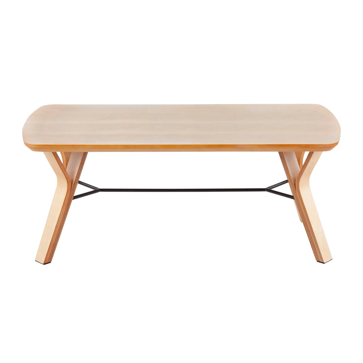 Folia - Mid-Century Modern Coffee Table - Natural - Furniture Home Direct