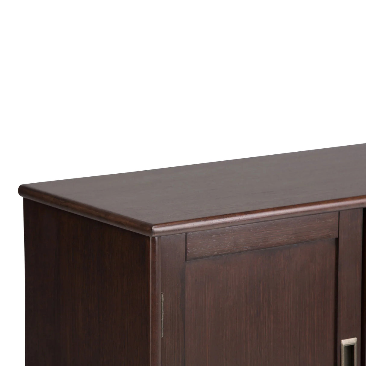 Draper - Mid Century Low Storage Cabinet - Medium Auburn Brown - Furniture Home Direct