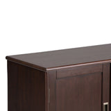 Draper - Mid Century Low Storage Cabinet - Medium Auburn Brown - Furniture Home Direct