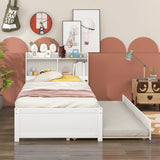 Twin Bed With Trundle, Bookcase - Furniture Home Direct