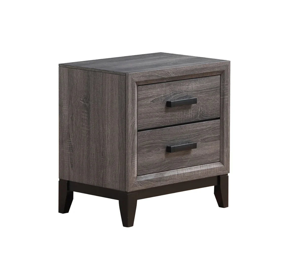 Queen Bedroom Set With Bed Dresser Nightstand Casual Gray - Furniture Home Direct