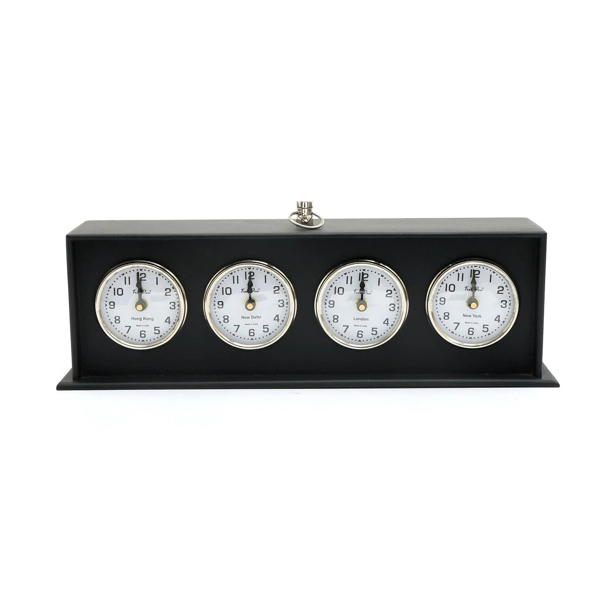 Modern & Decorative Tabletop Time Zone Desk Clock - Furniture Home Direct