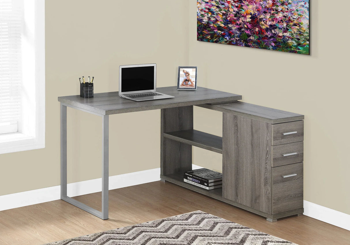 Computer Desk, Home Office, Corner, Left, Right Set - Up, Storage Drawers, L Shape, Laptop, And Contemporary & Modern - Furniture Home Direct