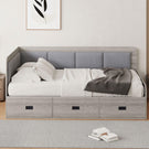 Daybed With 3 Drawers And 3 Storage Compartments - Furniture Home Direct